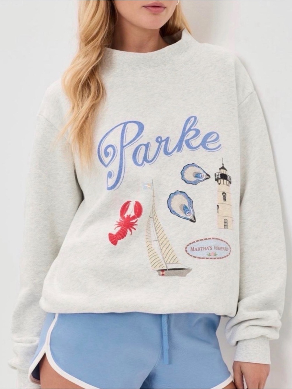 Parke x Shopbop Ltd edition Martha’s Vineyard sweatshirt